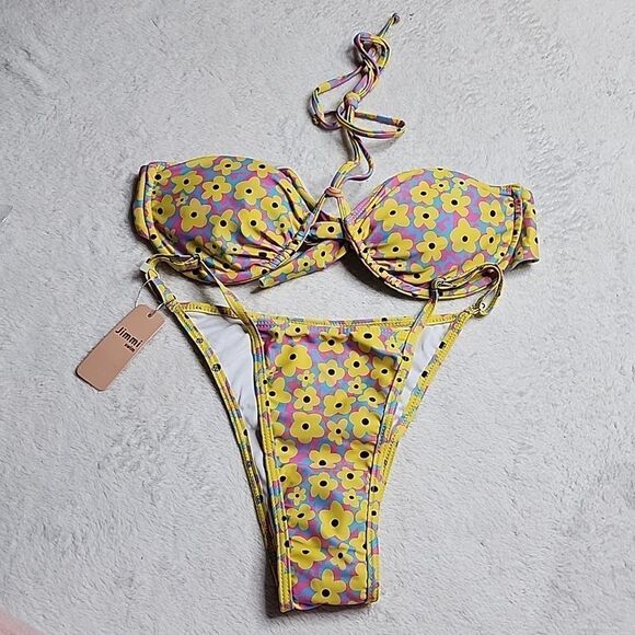 2556 NWT Jimmi Swim Retro Set Size Medium - Picture 2 of 9